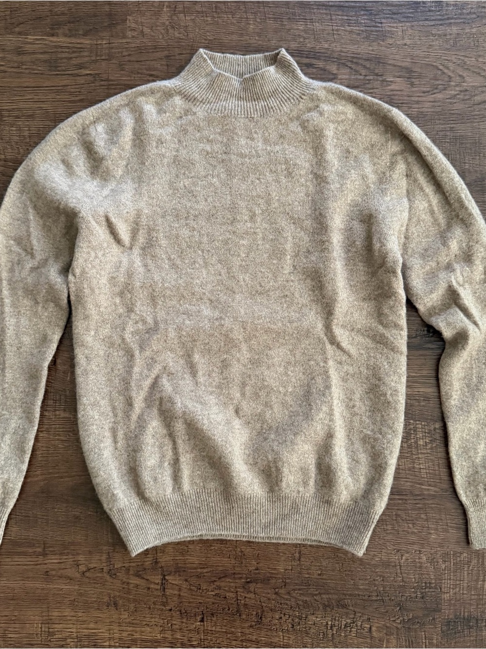 Women’s Turtleneck Sweater in Light Beige